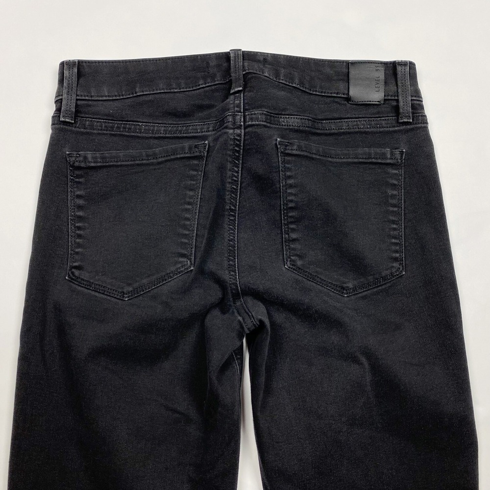 Level 99 Mid Rise Stretch Skinny Jegging Jeans Womens 27 Black - Picture 4 of 6
